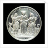 Medal commemorating the opening of the Suez Canal, 1869; reverse by E.A. Oudin