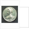 Medal commemorating Barcelona relieved, 1706; obverse by J. Croker