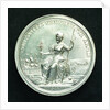 Medal commemorating the Peace of Utrecht, 1713; reverse by J. Croker