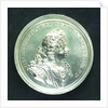 Medal commemorating the arrival of King George I in England, 1714 and dominion of the seas; obverse by J. Croker