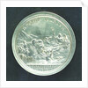 Medal commemorating the arrival of King George I in England, 1714 and dominion of the seas; reverse by J. Croker