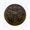 Medal commemorating Admiral Edward Vernon (1684-1757) and the capture of Porto Bello, 1739; obverse by unknown