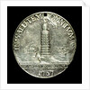 Badge commemorating the rebuilding of the Eddystone Lighthouse; obverse by unknown