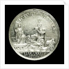 Medal commemorating the capture of Gibraltar and action off Malaga, 1704; reverse by John Croker
