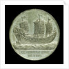 Medal commemorating the Chinese junk 'Keying'; obverse by T. Halliday