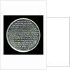 Medal commemorating Mandarin Hesing and the Chinese junk 'Keying'; reverse by Halliday