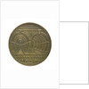 Counter commemorating the Thames tunnel and Trafalgar Square Memorial; obverse by unknown