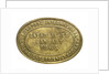 Counter commemorating the Liverpool International Shipwrights' Friendly Society; reverse by unknown