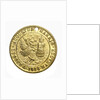 Theatre pass commemorating the tercentenary of the Spanish Armada, 1888; obverse by unknown