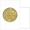 Theatre pass commemorating the tercentenary of the Spanish Armada, 1888; reverse by unknown