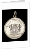 Medalet commemorating the visit of HMS 'Antrim' Captain Inglefield to Antwerp, 1906; obverse by J. Baetes