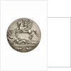 Medalet commemorating HMS 'Bellerophon'; obverse by V.B.