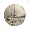 Medalet commemorating HMS 'Bellerophon'; reverse by V.B.