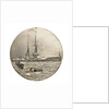 Medalet commemorating HMS 'Bellerophon'; reverse by V.B.
