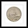 Medalet commemorating HMS 'Hampshire'; reverse by V. & S.