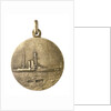 Medalet commemorating HMS 'Hibernia'; reverse by V.B.
