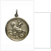 Medalet commemorating the raid on Zeebrugge and Ostend, 1918; obverse by unknown