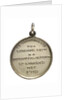 Medalet commemorating the raid on Zeebrugge and Ostend, 1918; reverse by Unknown