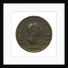 Halfpenny; obverse by unknown