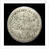 Engraved commemorative coin; reverse by Unknown