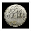 Engraved commemorative coin; obverse by unknown