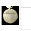 Engraved commemorative coin; reverse by unknown
