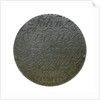 Engraved copper commemorative coin; reverse by unknown