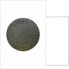 Engraved copper commemorative coin; reverse by unknown