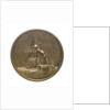Medal commemorating 'The Fighting Temeraire' and J.M.W. Turner; reverse by L.C. Wyon