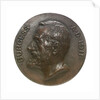 Medal commemorating the cross Channel swim by T. W. Burgess, 1911; obverse by O.J.
