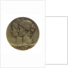 Medal commemorating the visit of the Russian fleet to Toulon, 1893; obverse by J.C. Chaplain