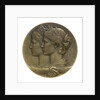 Medal commemorating the visit of the Russian fleet to Toulon, 1893; obverse by J.C. Chaplain