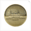 Medal commemorating Admiral de Tourville (1642-1701) and the cruiser 'Tourville'; reverse by J.A. Pingret