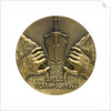 Medal commemorating the 150th anniversary of Ferdinand de Lesseps, 1955; reverse by R.B. Baron