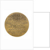 Medal commemorating General Francesco Amilcare Dupanloup from the inhabitants of Savona; reverse by unknown