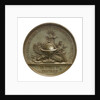 Medal commemorating Admiral Count Lutke; reverse by B.V. Alexejeff