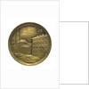 Token commemorating the National Maritime Exhibition of Cadiz, 1887; reverse by Ortells