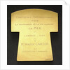 Life-saving medal; reverse by Georges Henri Prud'homme