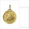Medal commemorating the Royal torpedo boat service; obverse by A. Santi