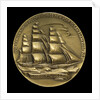 Medal commemorating the centenary of the voyage of the 'Flying Cloud', 1951; obverse by M.K. and Holland