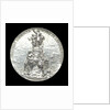 Medal depicting the Admiral Courbet memorial; obverse by H. Dubois