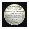 Medal depicting the Admiral Courbet memorial; reverse by H. Dubois