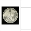 Mining badge commemorating the 350th Anniversary of the birth of Admiral de Ruyter, 1957; reverse by unknown