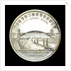 Medal commemorating the opening of the Kiel Canal, 1895; reverse by Lauer Bros.