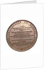 Medal commemorating the inauguration of the port of Buenos Aires; reverse by unknown