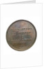 Commemorative medal depicting the Cochrane memorial at Valparaiso; reverse by Abraham Dubois
