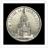 Medal depicting the naval monument at Valparaiso; obverse by unknown