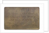 Medal commemorating the centenary of the naval action of Los Pozos, 1926; reverse by C. Rossi