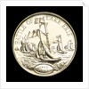 Medal commemorating the 150th anniversary of the battle of Lake Erie, 1963; reverse by Heraldic Art