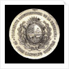 Medal commemorating the inauguration of the harbour works of Montevideo, 1901; obverse by J. Welker